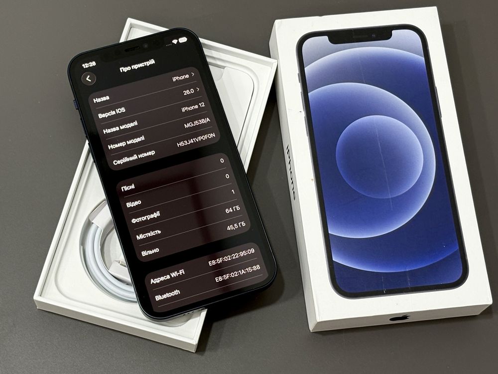 iPhone 12 Black Neverlock (АКБ 91%)