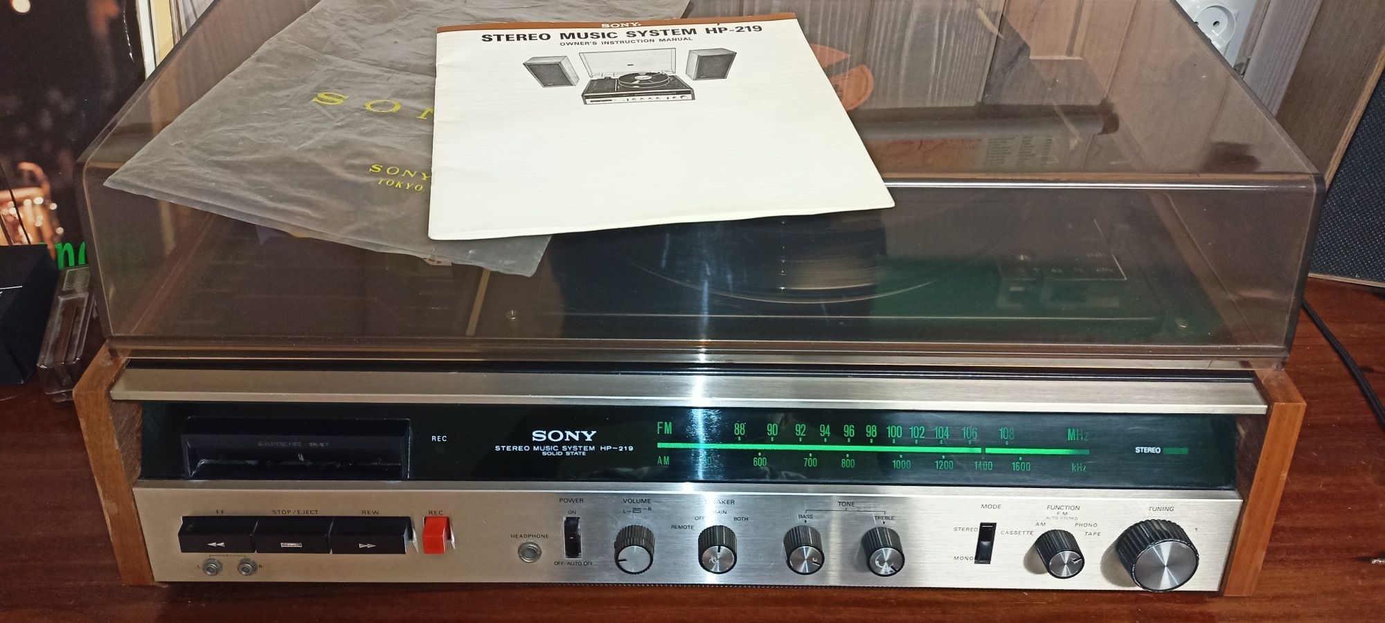 Sony HP 219, gramofon, radiomagnetofon, combo, szafa grająca