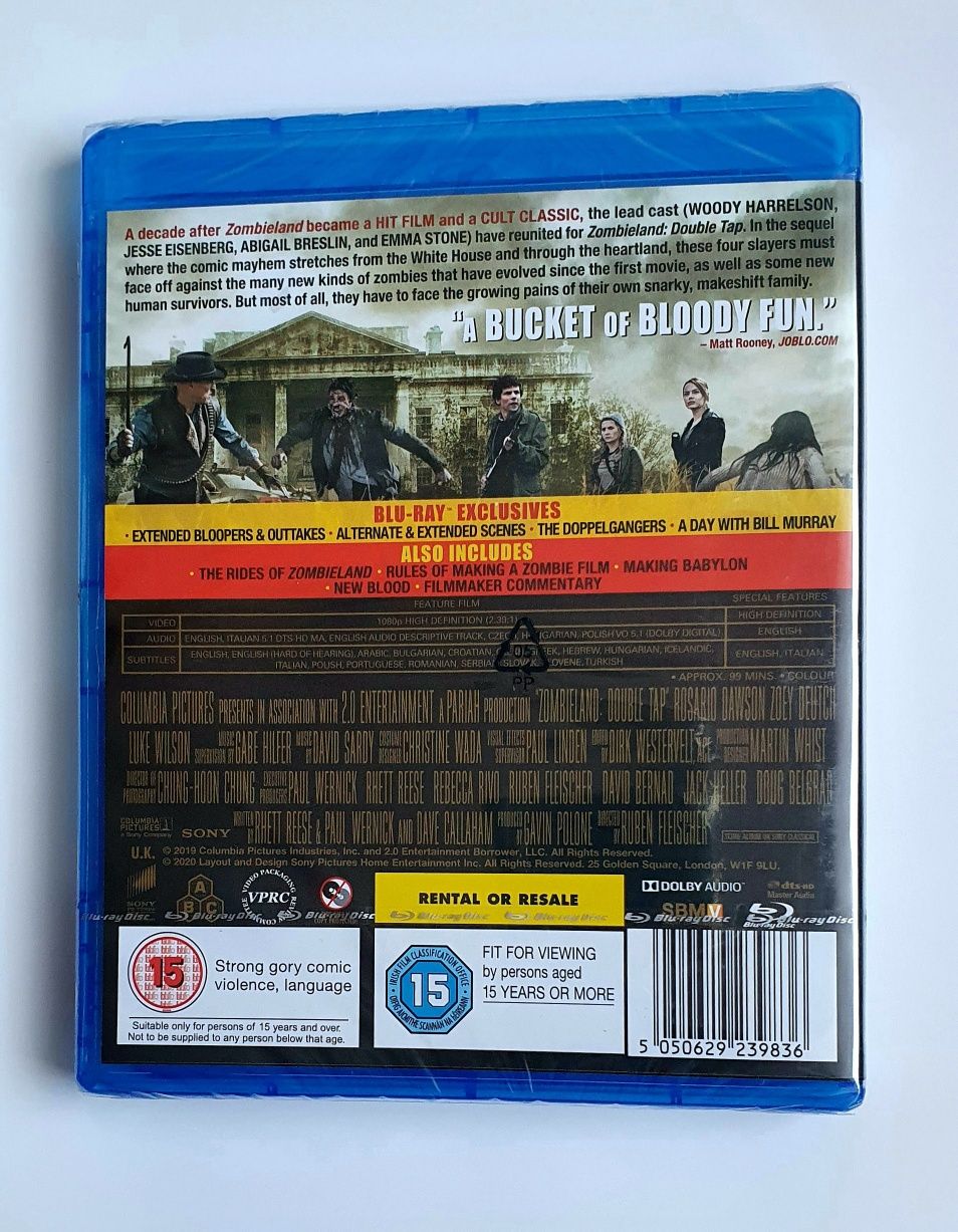Zombieland 2 Kulki w łeb blu-ray FOLIA Double Tap / lektor i napisy PL