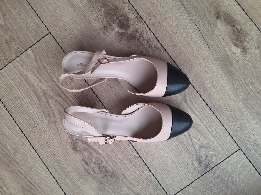 Buty 40 na niskim obcasie