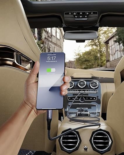 Belker 2X Usb C 10Gb/S Qc 3.0 Kabel Ładujący Android Auto 0,6M