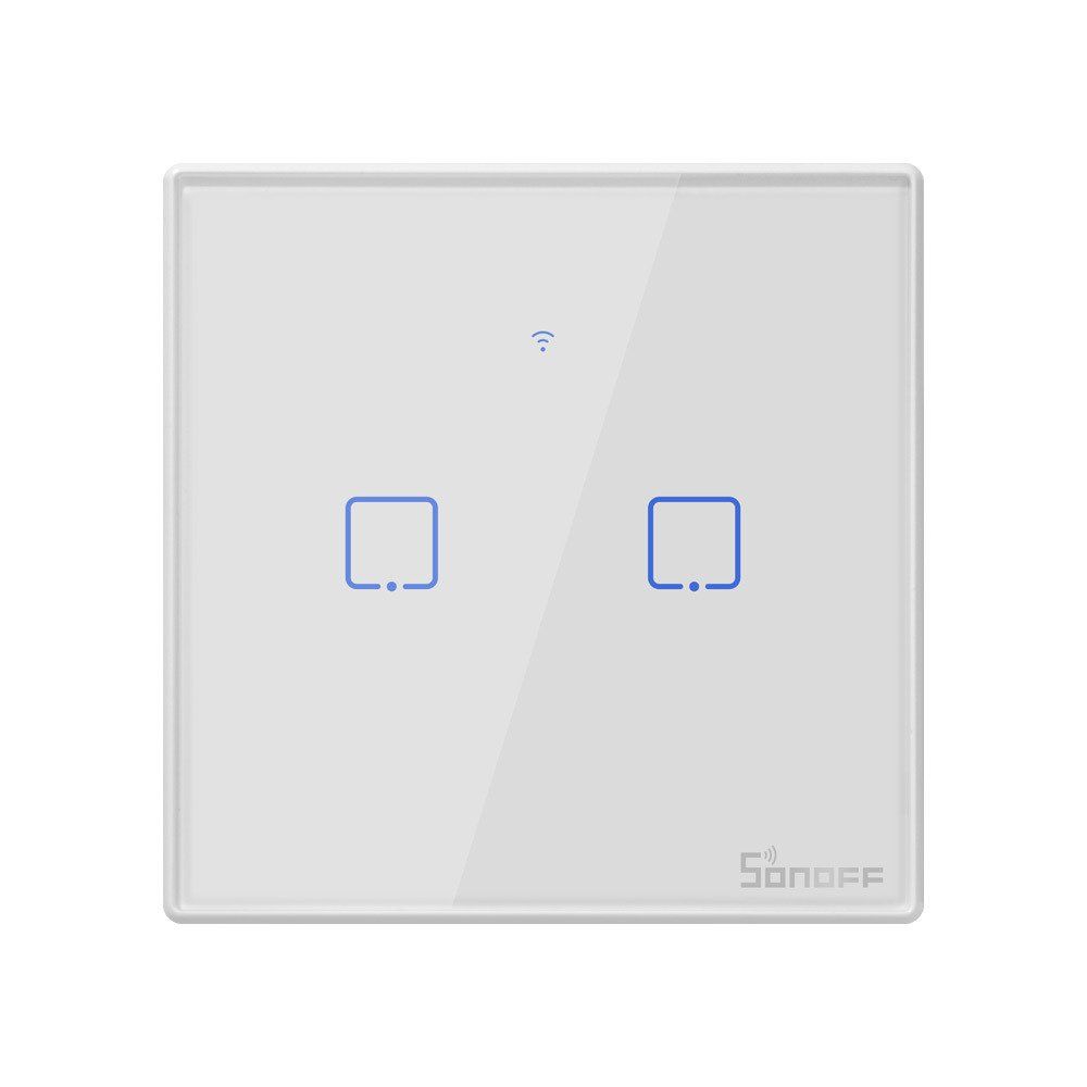 Smart WiFi+RF Switch 433 Sonoff T2 EU TX (2 canais)