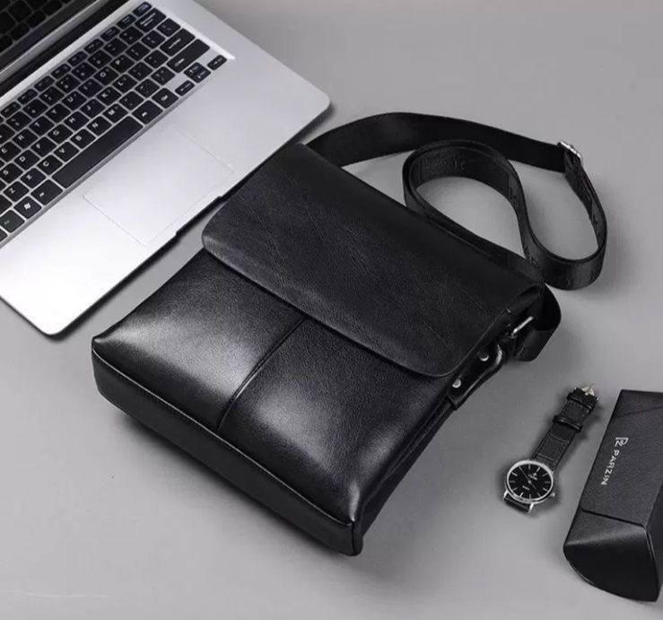 Сумка через плече. Шкіра.