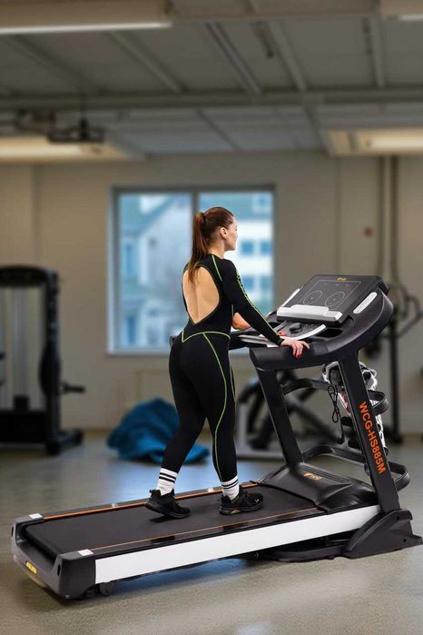 Бігова доріжка електрична S885 + Гантелі + Масажер Безкоштовна доставк