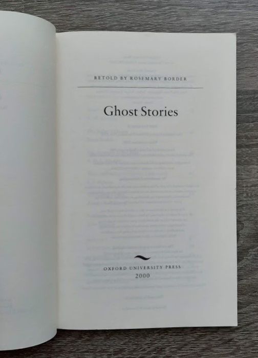 Ghost Stories на английском языке