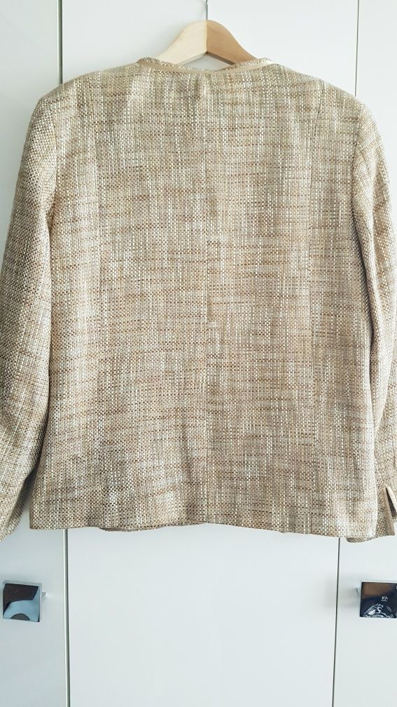 Żakiet beżowy khaki 46/48 3XL/4XL