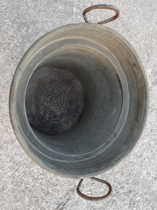 Garniec miedziany włoski.