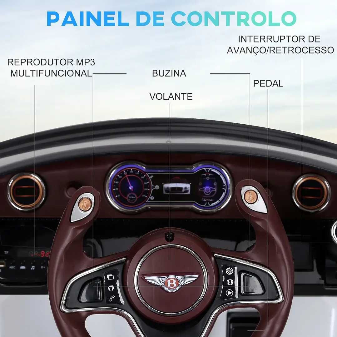 Bentley GT elétrico licenciado para crianças de 3-5 anos