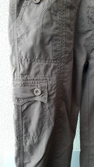 Spodnie militarne bojówki khaki Primark