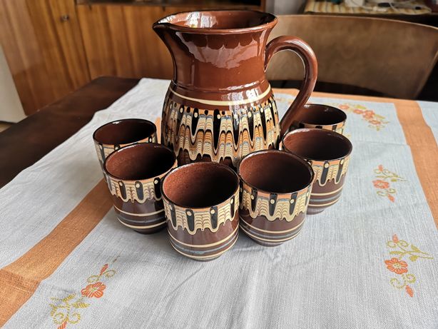 Komplet ceramiki bułgarskiej