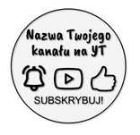 Tablica dla Youtubera 45cm WŁASNY NAPIS zostaw like subskrybuj HDF