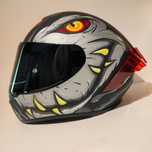 Capacete NZi T-rex c/viseira escura+transparente mota novo