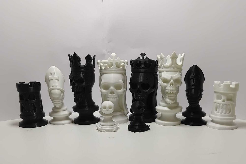 Ексклюзивний набір фігур для шахів“Skull Edition”/ фигуры для шахмат/