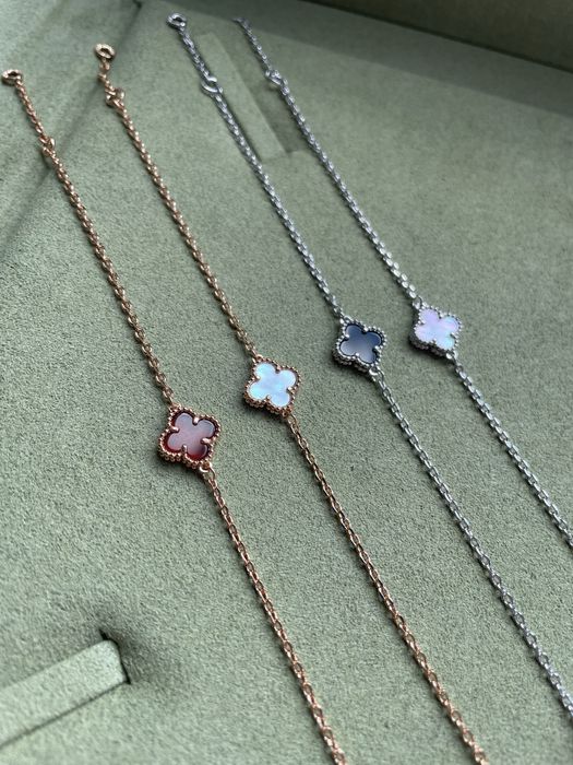 Браслет в стиле Van Cleef ван клиф мини клевер