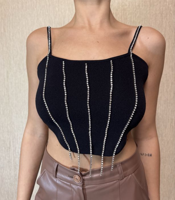 Топ зі стразами