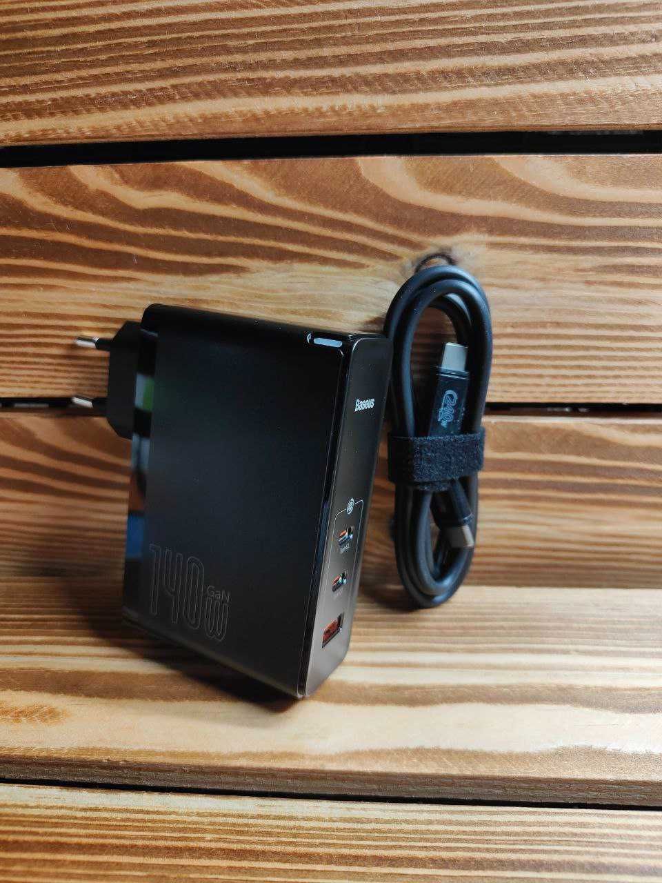 Зарядний пристрій Baseus GaN5 PRO 140W з кабелем Type-C to Type-C 240W