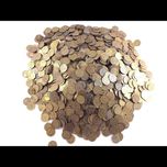 Lote de 100 peças 1 moedas Kopek da União Soviética (URSS). Você receb