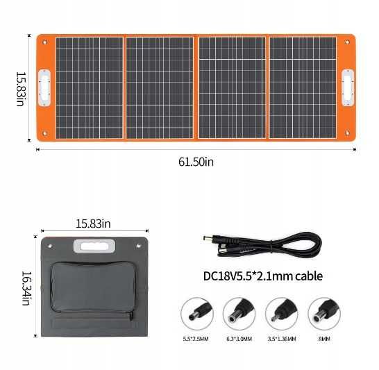 Generator Solarny500W+Panel Słoneczny składany100W FlashFish PowerBank