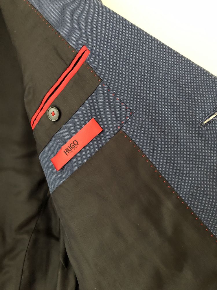 HUGO BOSS edycja Boss Red Garnitur Marynarka + Spodnie r50 niebieski