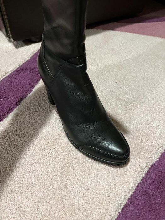 Кожаные сапоги 37р