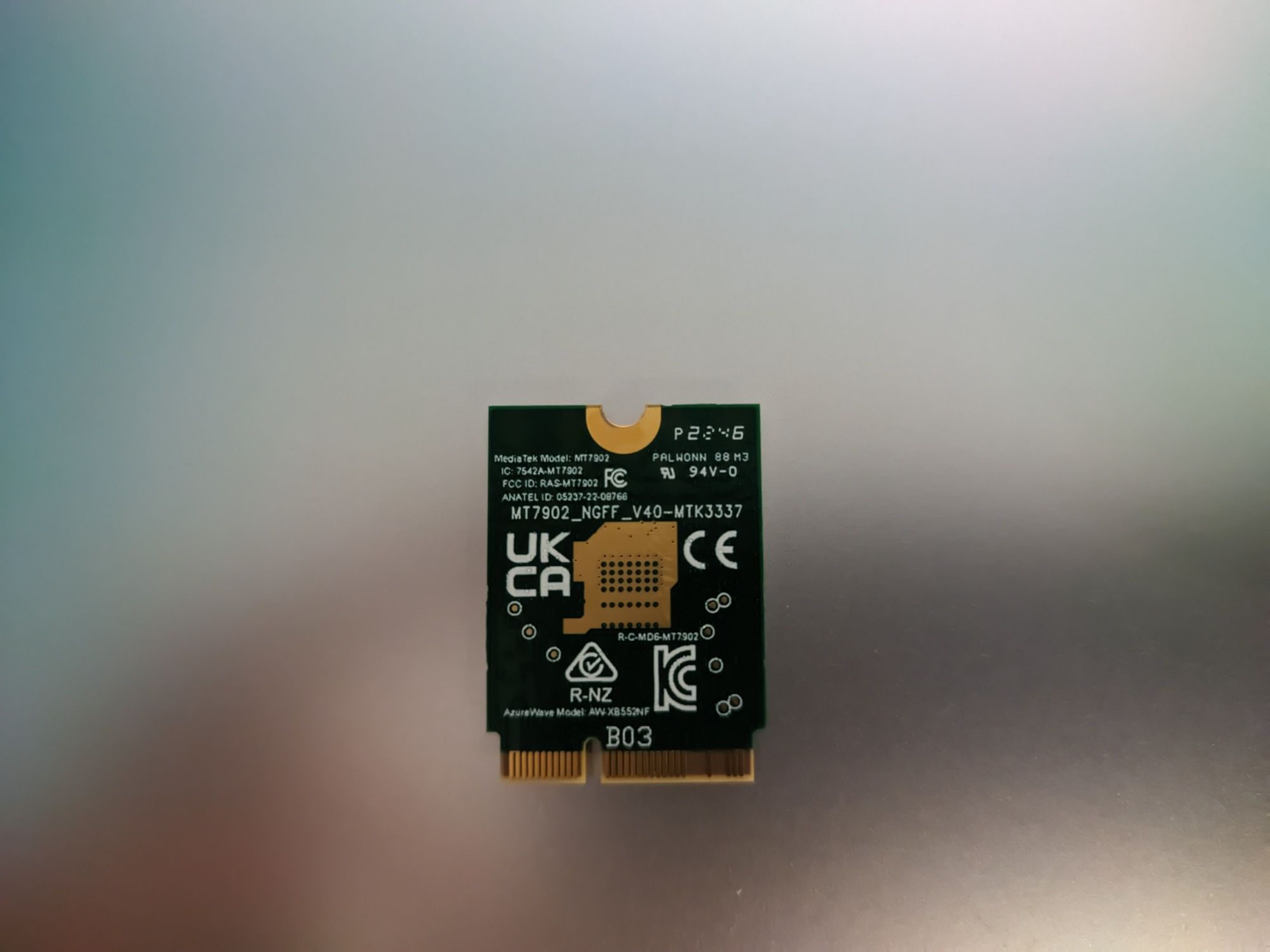 Karta sieciowa PCIe MediaTek AW-XB552NF 1x1 Dual band Wi-Fi 6E