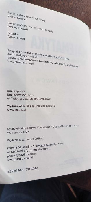 Matematyka 1 Pazdro Zbiór zadań zakres podstawowy