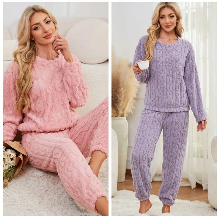Теплая плюшевая пижама/зимний домашний костюм
