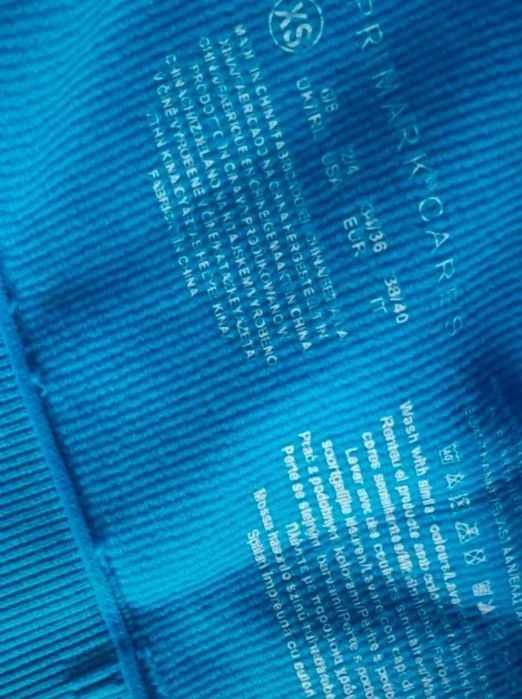 Nowy prążkowany asymetryczny top damski na jedno ramię nylon XS/S