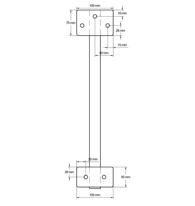Uchwyt ścienny do głośnika Pronomic WSM-1
