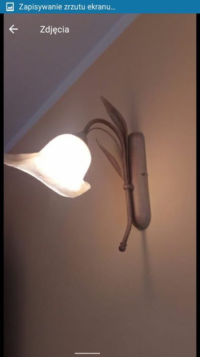 Lampa wisząca+3 kinkiety