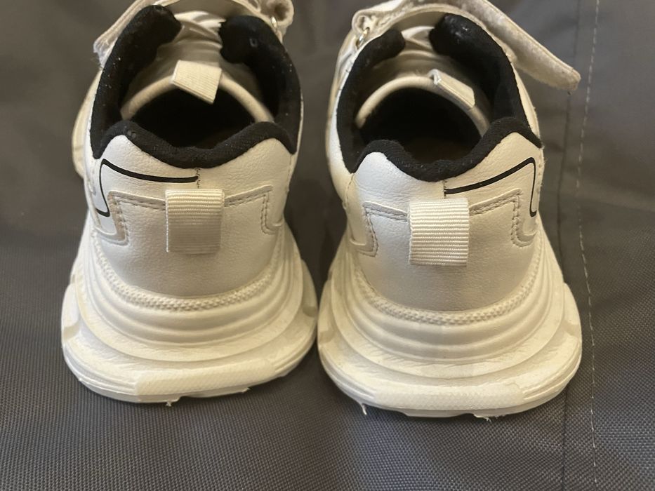 Кроссовки кросівки  білі унісекс екошкіра 20.5 см