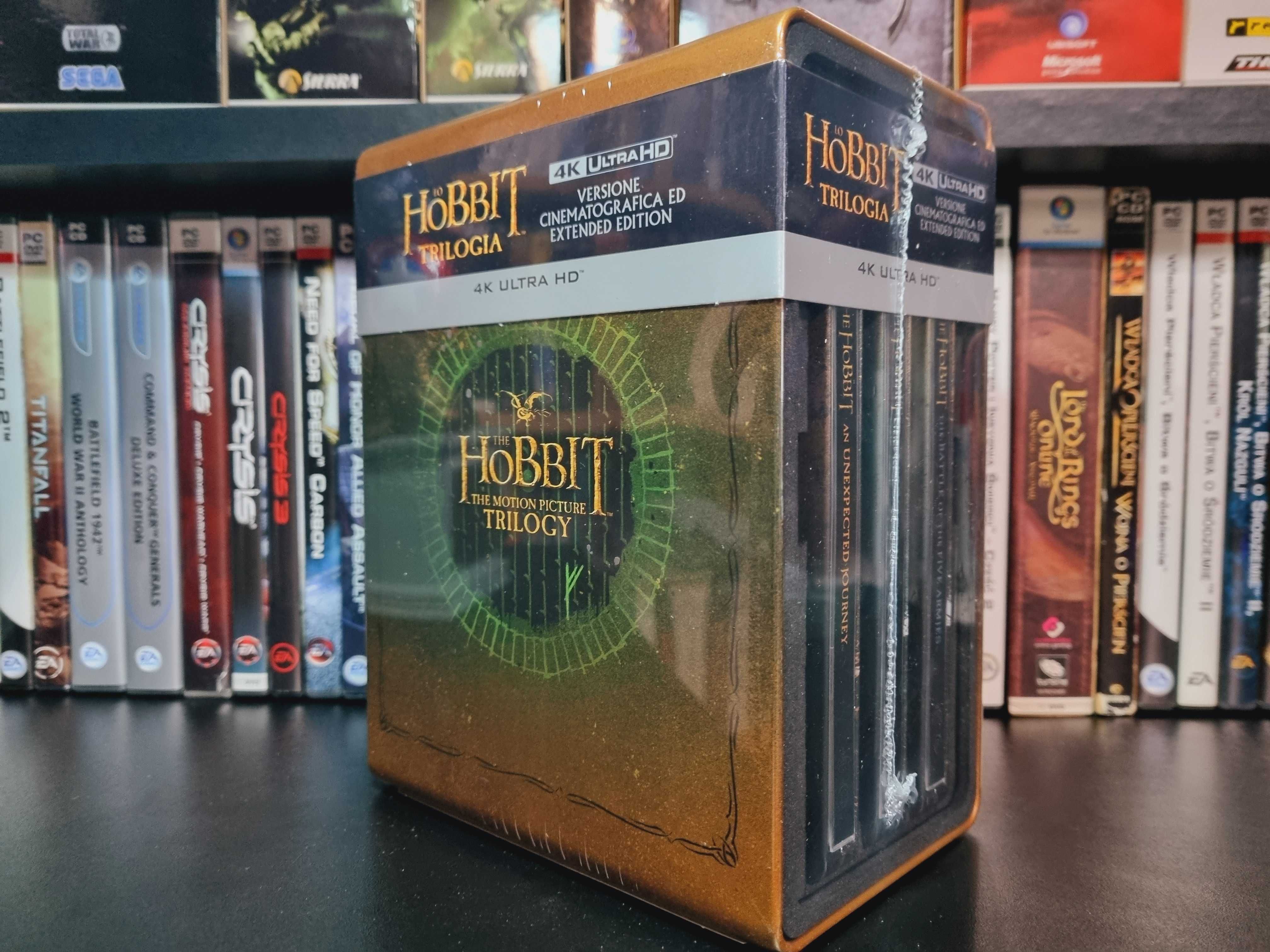 Hobbit 1-3 [6 Blu-ray 4K] Trylogia Steelbook Edycja Kolekcjonerska PL