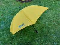 Duży parasol 2-osobowy żółty RMF FM 120 cm parasolka przeciwdeszczowa