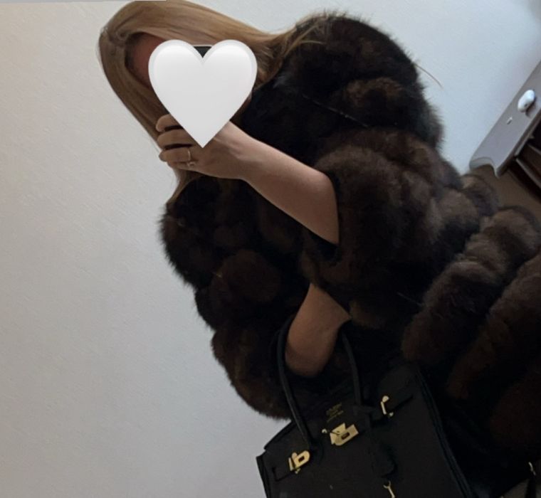 Шуба из натурального Песца