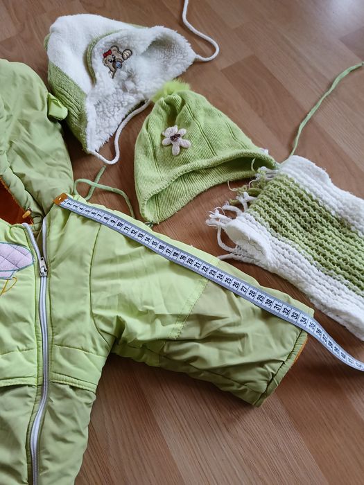 Комбінезон дитячий зимовий+шапки, шарф