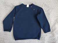 Sweter dziecięcy chłopięcy z bawełny H&M 86 granatowy