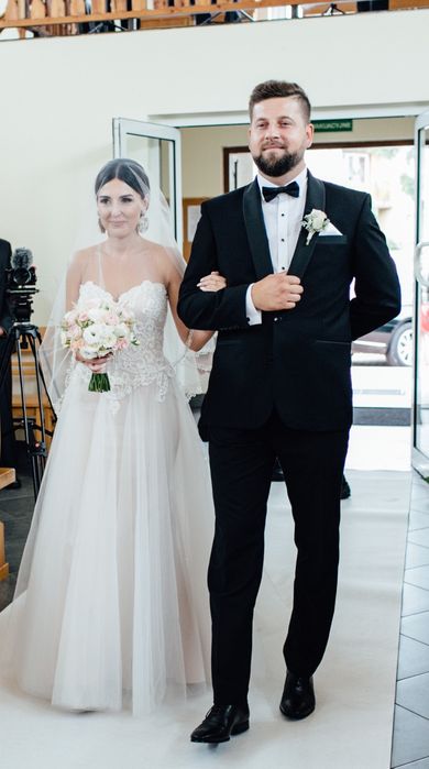 suknia ślubna 2w1 glamour