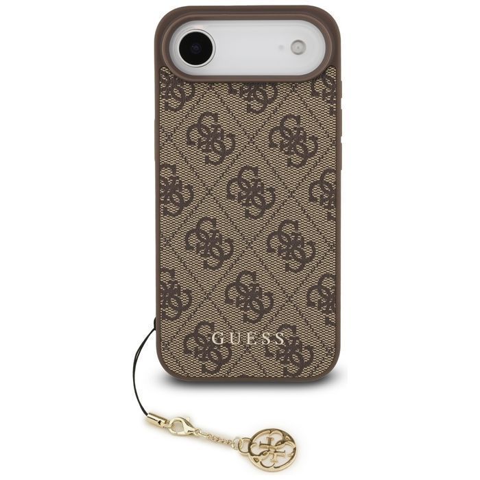 Etui GUESS 4G Charms Collection MagSafe do Iphone 17 Air brązowy