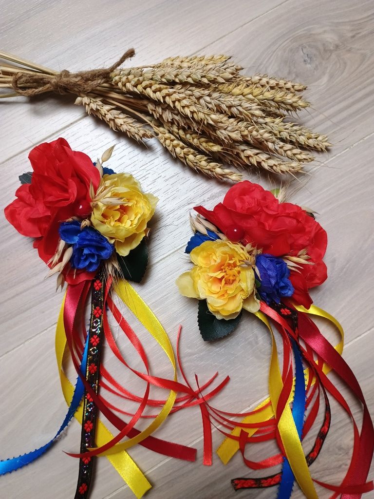 Spinki ludowe dopinki do warkoczy