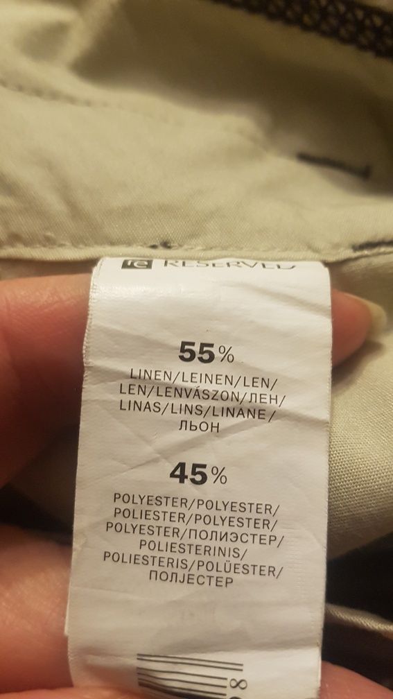 Spodenki linens   pas 74