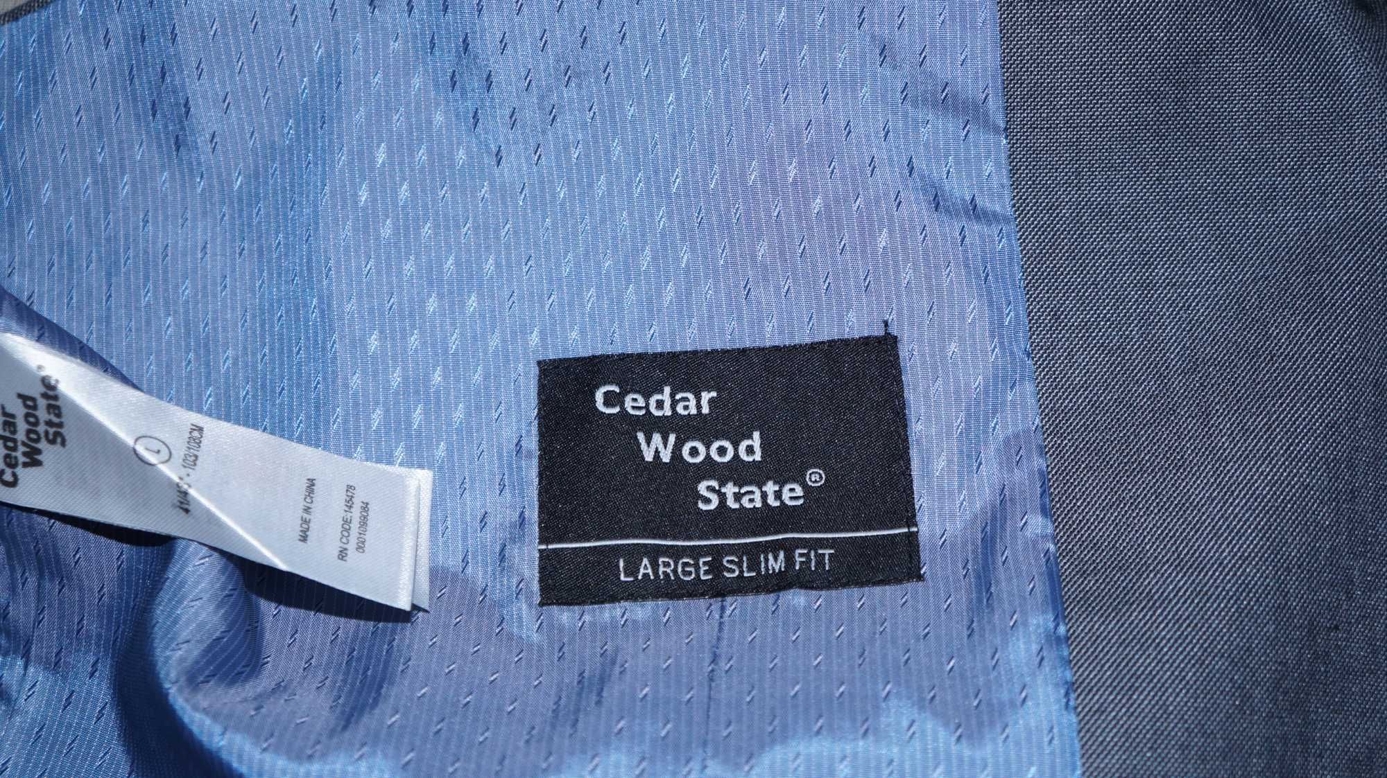 Kamizelka Cedar Wood State Roz. 41/43 Szary Slim Fit