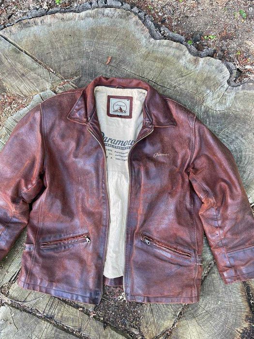 Вінтажна куртка авіатор 90х Paramount leather aviator jacket