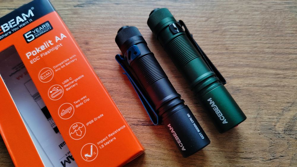 Latarka Acebeam AA + ogniwo