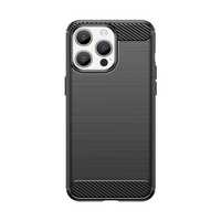 Elastyczne Etui Wzór Karbon Do Iphone 15 Pro Max Carbon Case - Czarne
