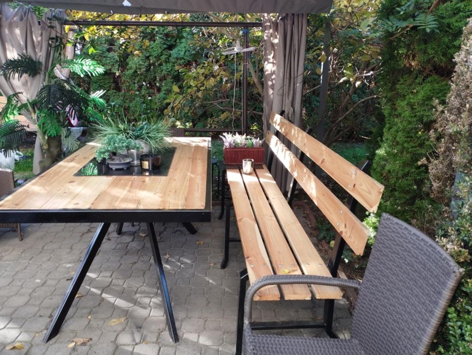 Ławka ogrodowa + stół