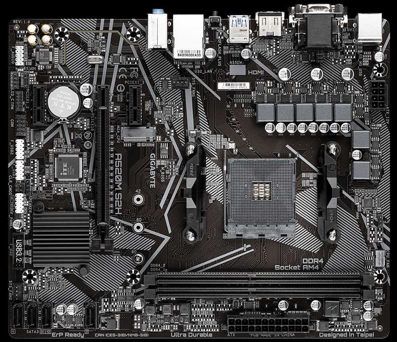 Płyta główna GIGABYTE A520M S2H AM4 DDR4
