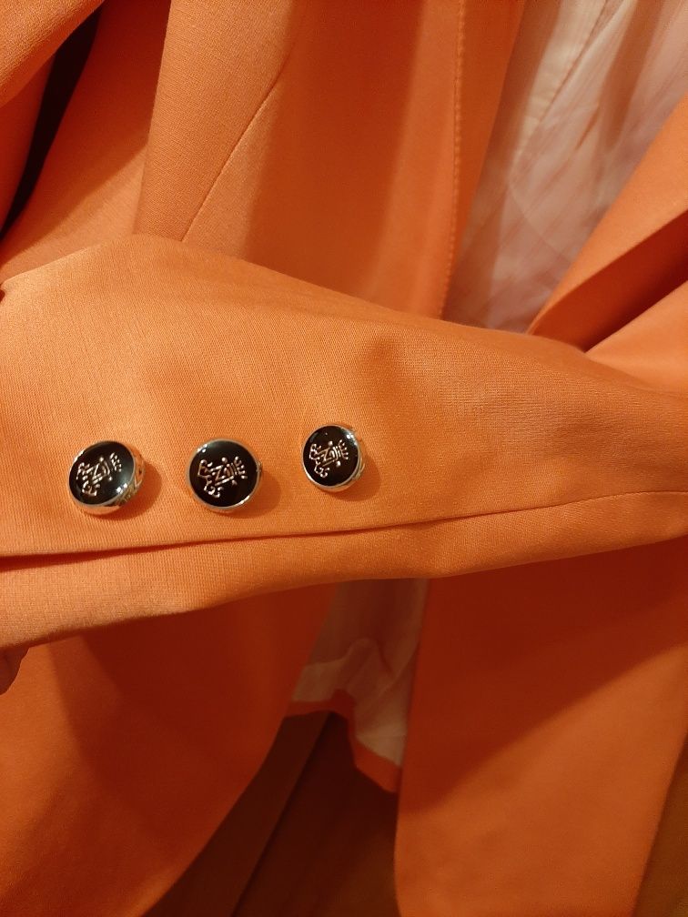 Marynarka orange S-36 piękna