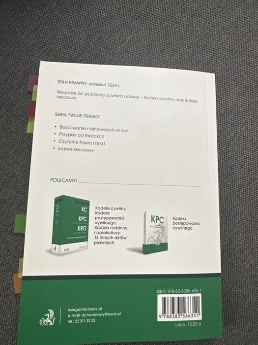 Kodeks cywilny 2024 Beck 2025