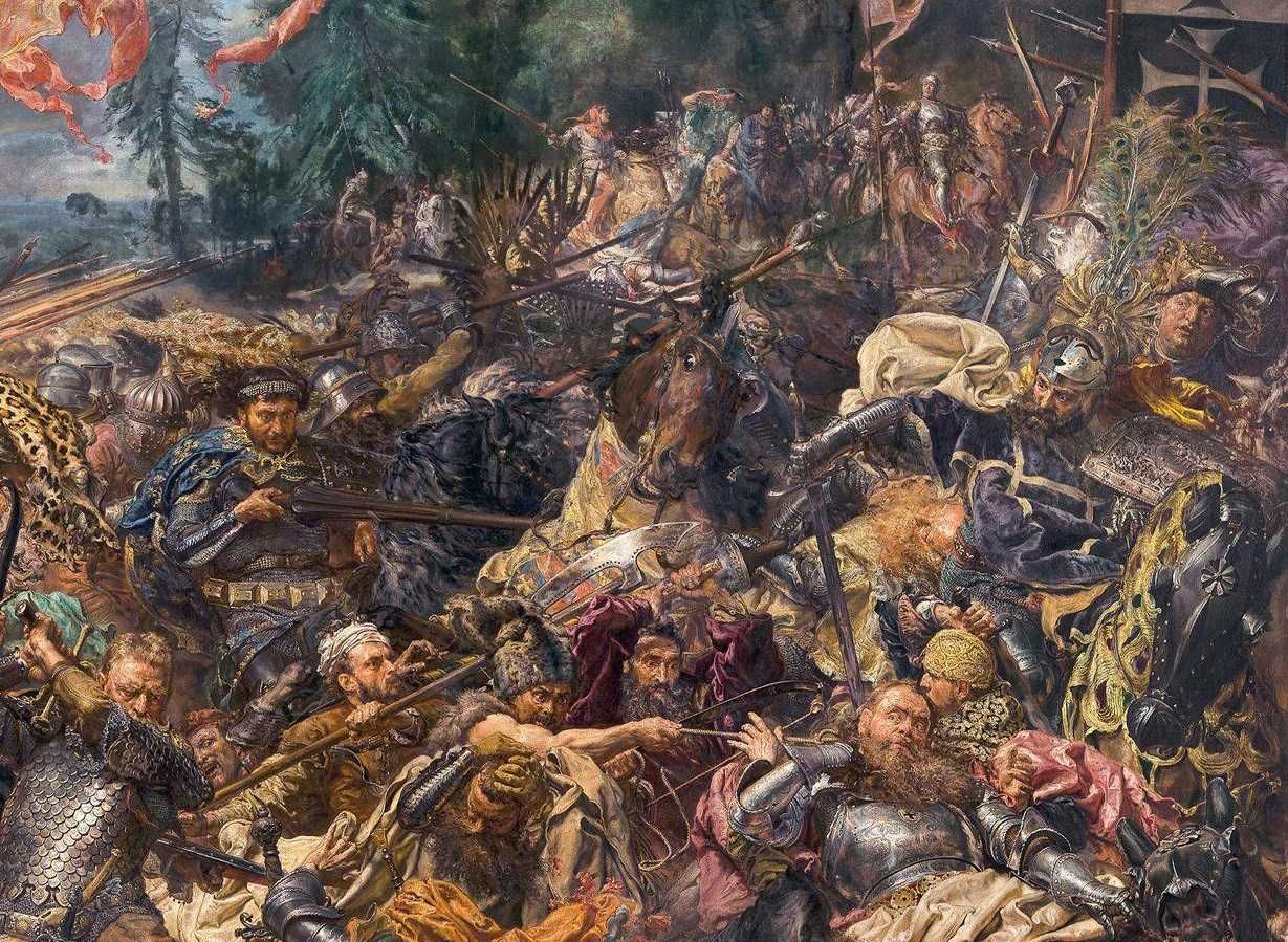 Bitwa pod Grunwaldem Jan Matejko płótno kopia 100x40 cm