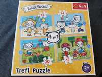 Kicia Kocia puzzle 4w1 nowe folia 3+